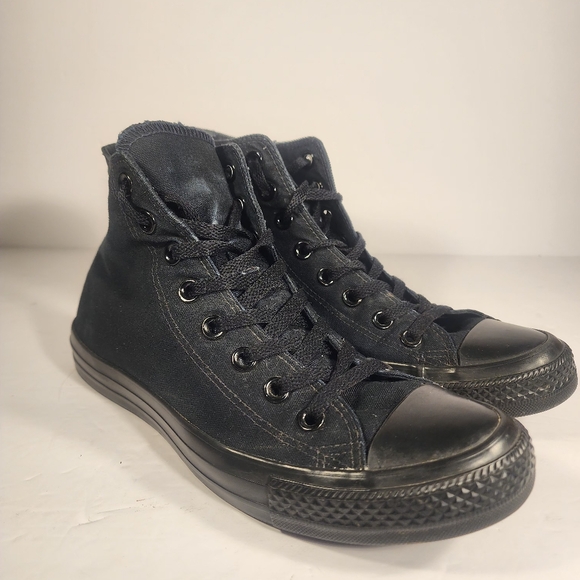 Converse Chuck Taylor All Star Hi All Black Unisex Men's size 7 Women's Size 9 - Picture 5 of 12